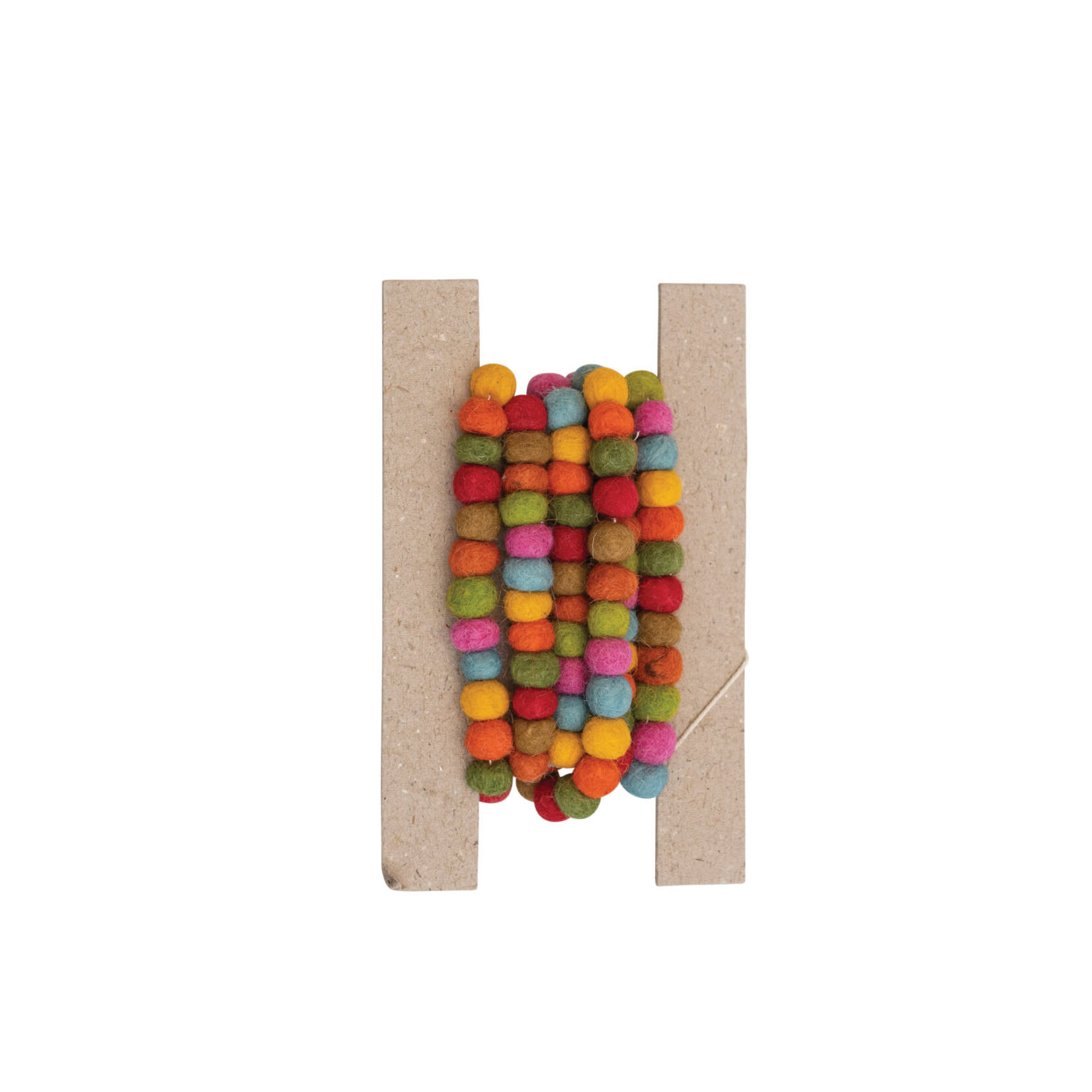 m. lynne designs bright wool felt pom garland