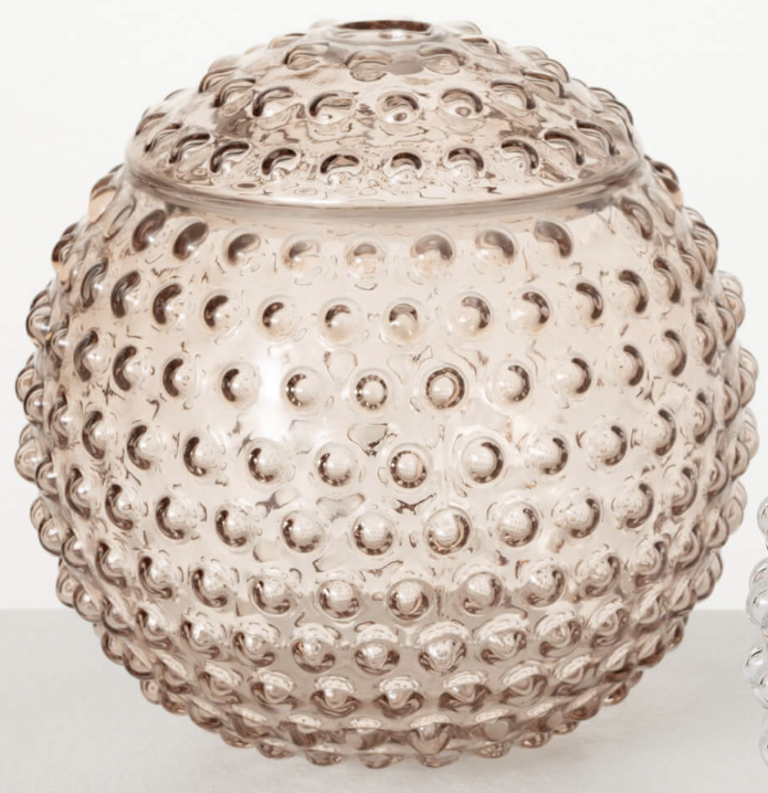 available at m. lynne designs Glass Hobnail Vase
