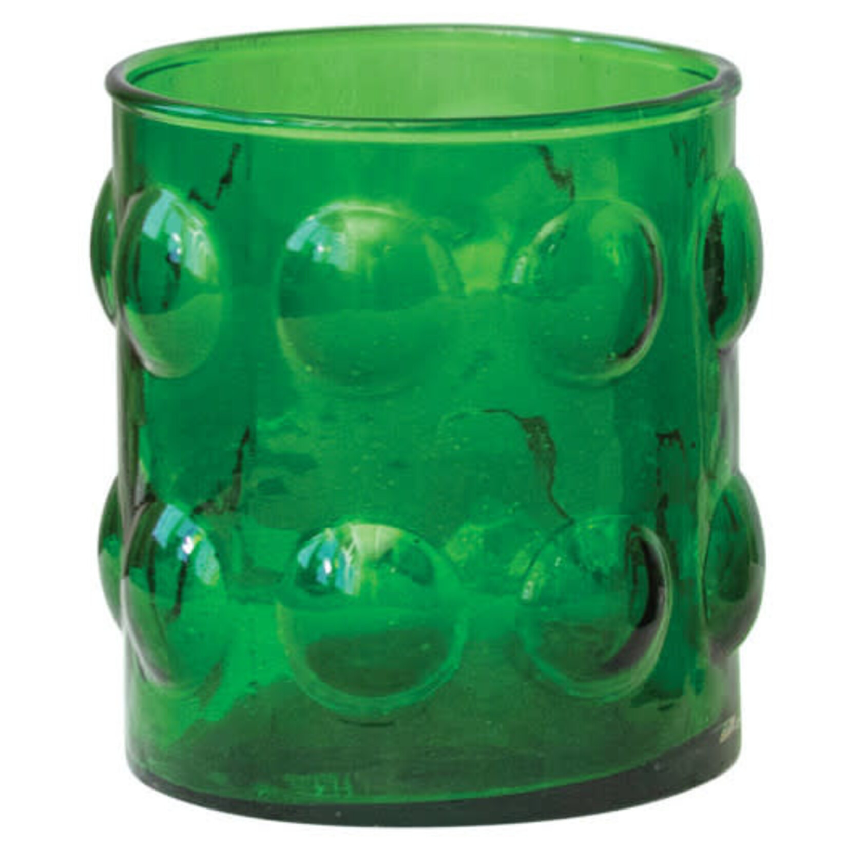 m. lynne designs hobnail colorful drinking glass