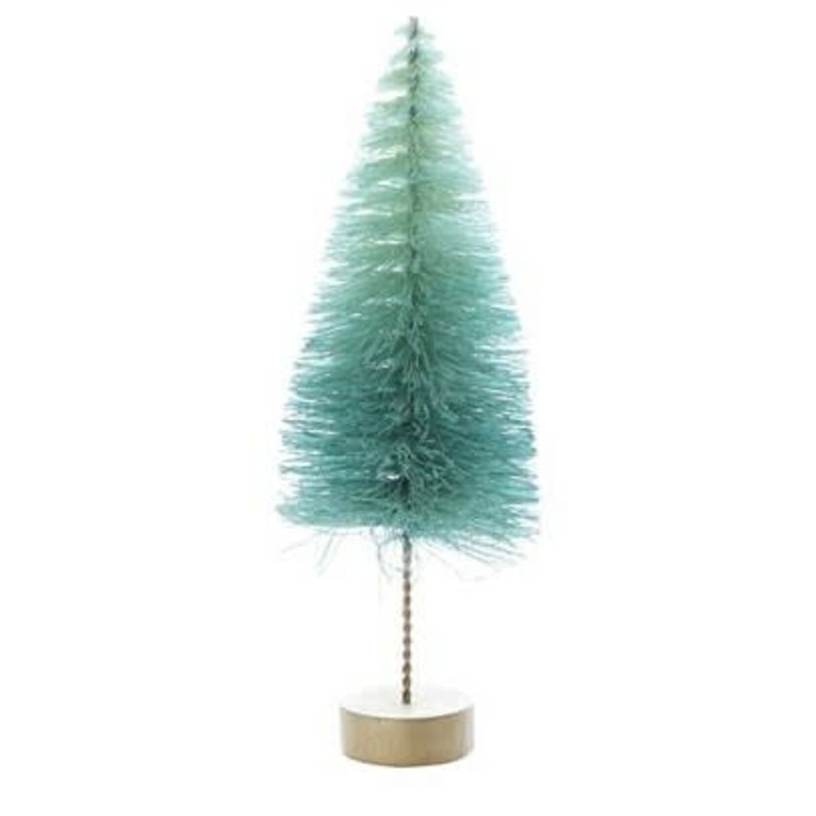 medium bottlebrush tree on wood base