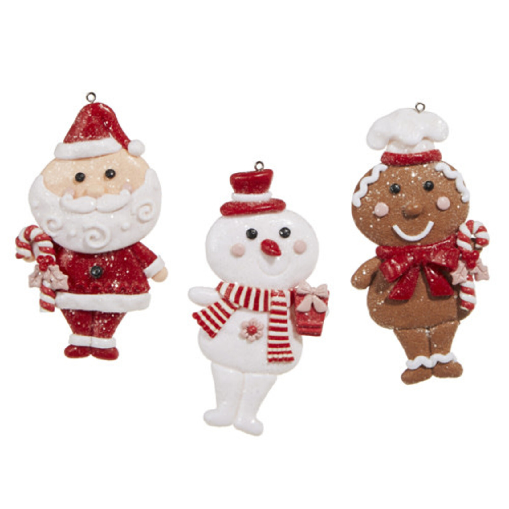 m. lynne designs santa & friends ornament