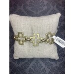 m. lynne designs cross chain link bracelet