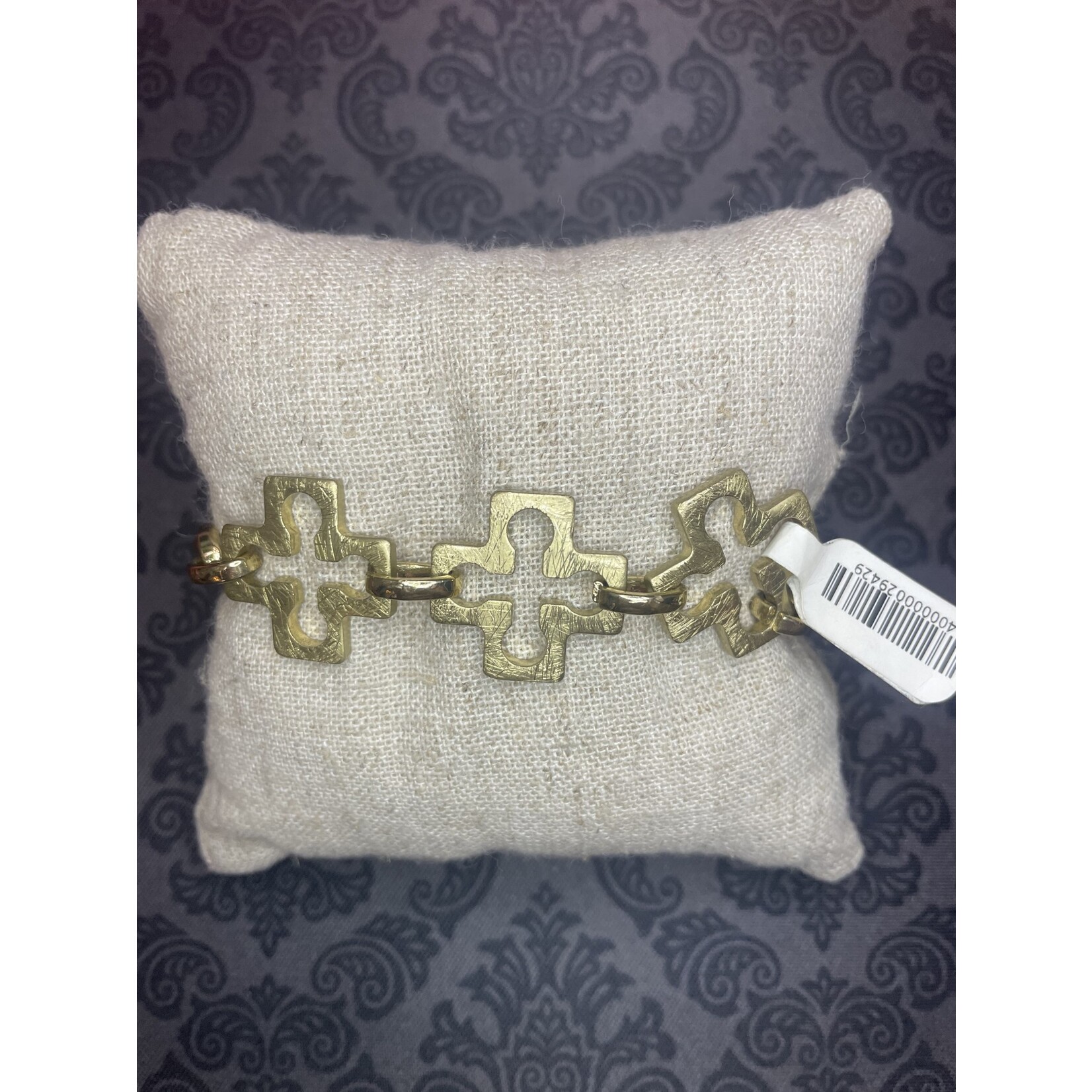 m. lynne designs cross chain link bracelet