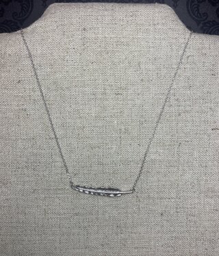 available at m. lynne designs Delicate Feather Necklace
