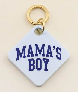 available at m. lynne designs Mama's Boy Pet Tag