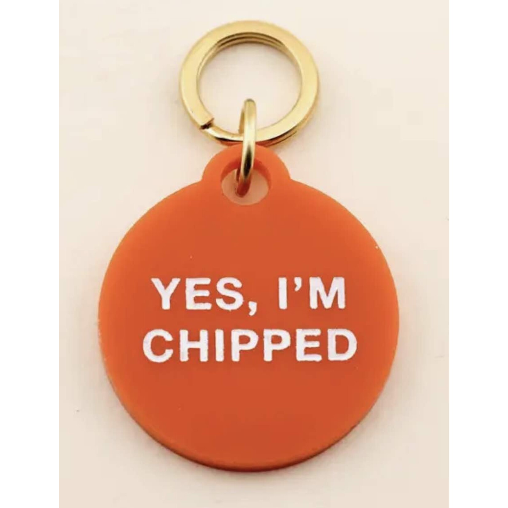 m. lynne designs chipped pet tag