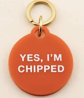 available at m. lynne designs Chipped Pet Tag