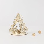m. lynne designs laser wood nativity tree ornament