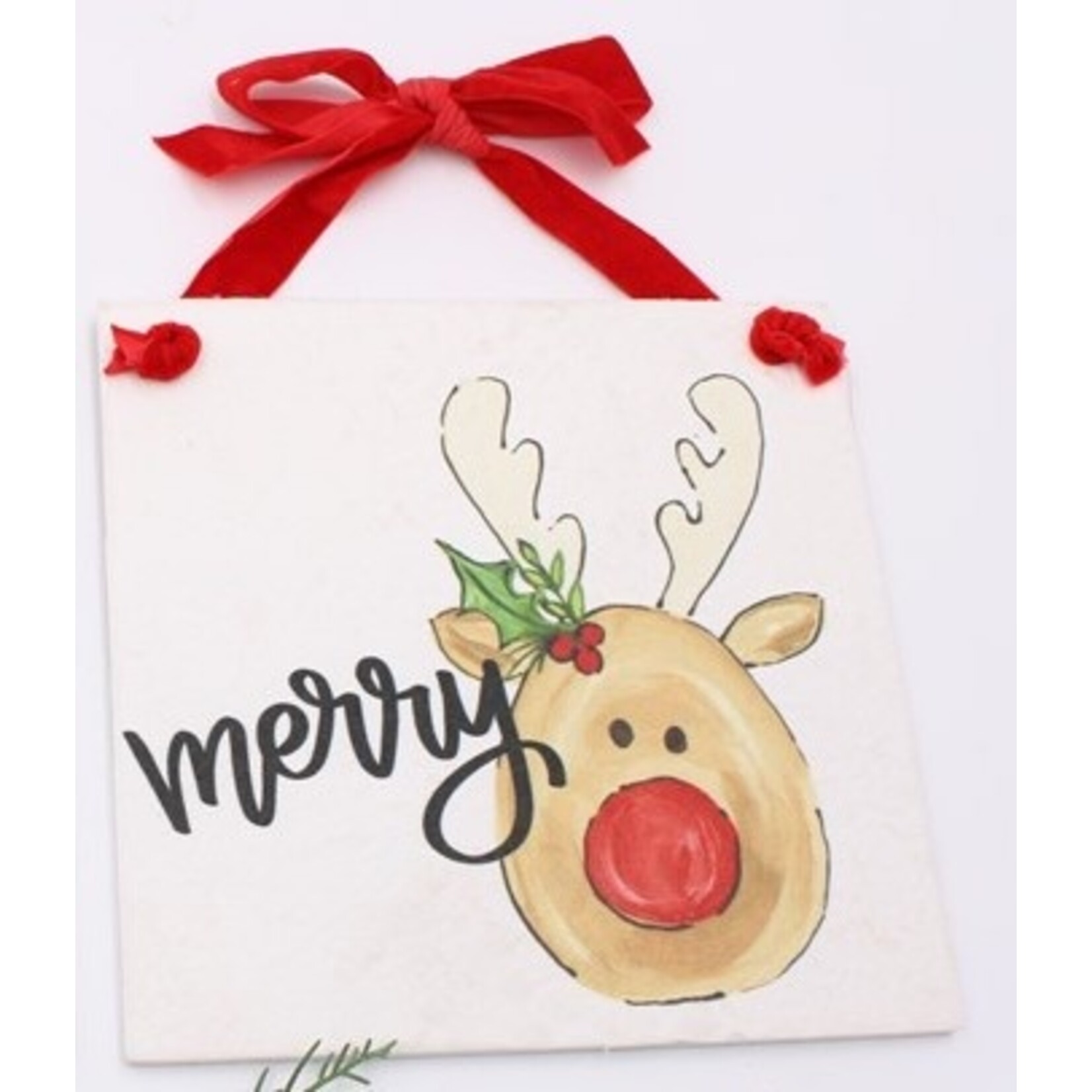 m. lynne designs printed paper christmas sign