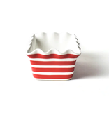 coton colors red stripe ruffle loaf pan