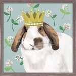 m. lynne designs rabbit queen framed canvas
