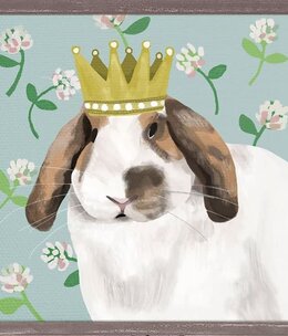 available at m. lynne designs Rabbit Queen Framed Canvas