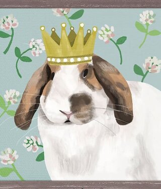 available at m. lynne designs rabbit queen framed canvas