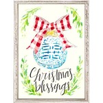 m. lynne designs christmas blessings framed canvas