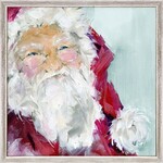 m. lynne designs santa claus framed canvas