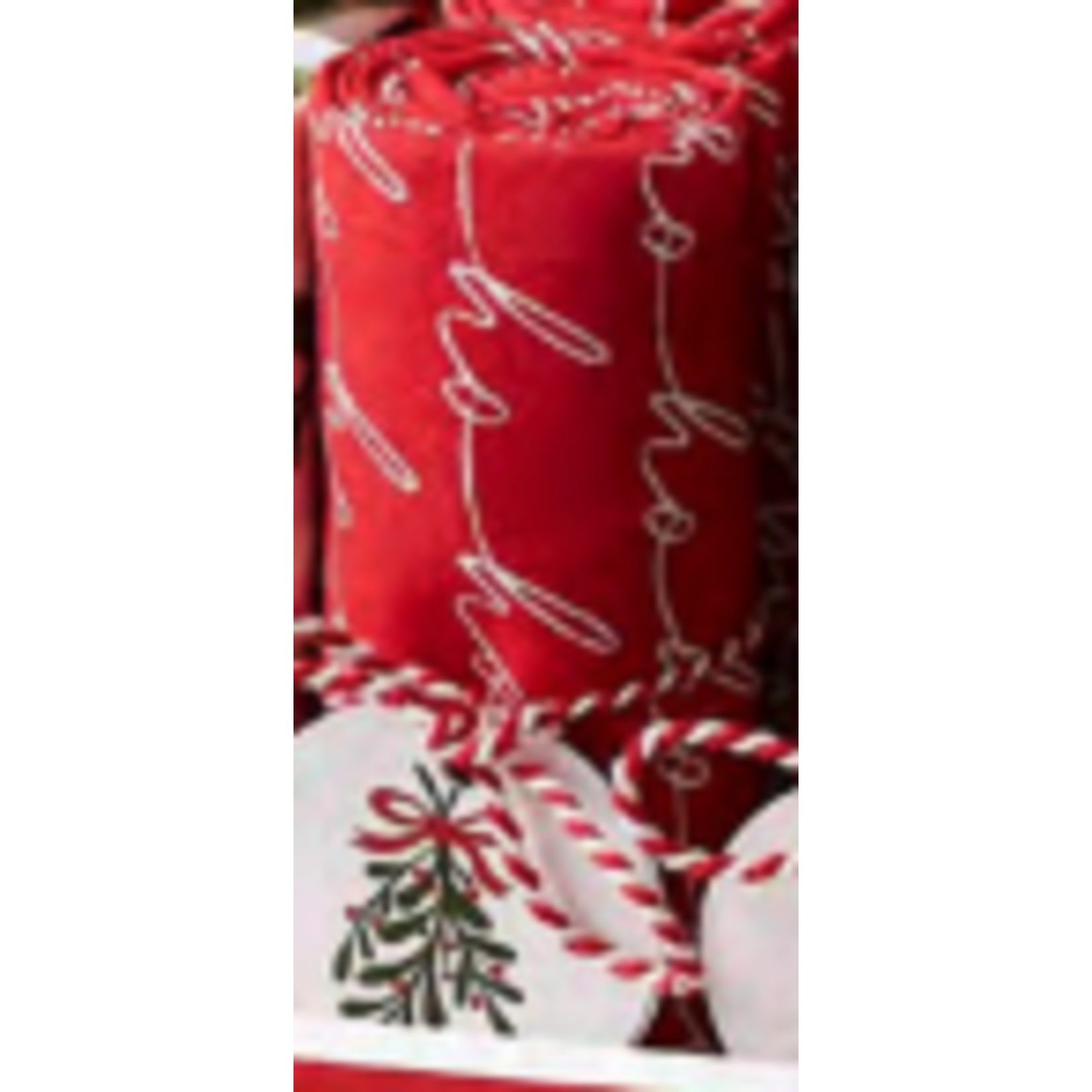m. lynne designs under the mistletoe dishtowel