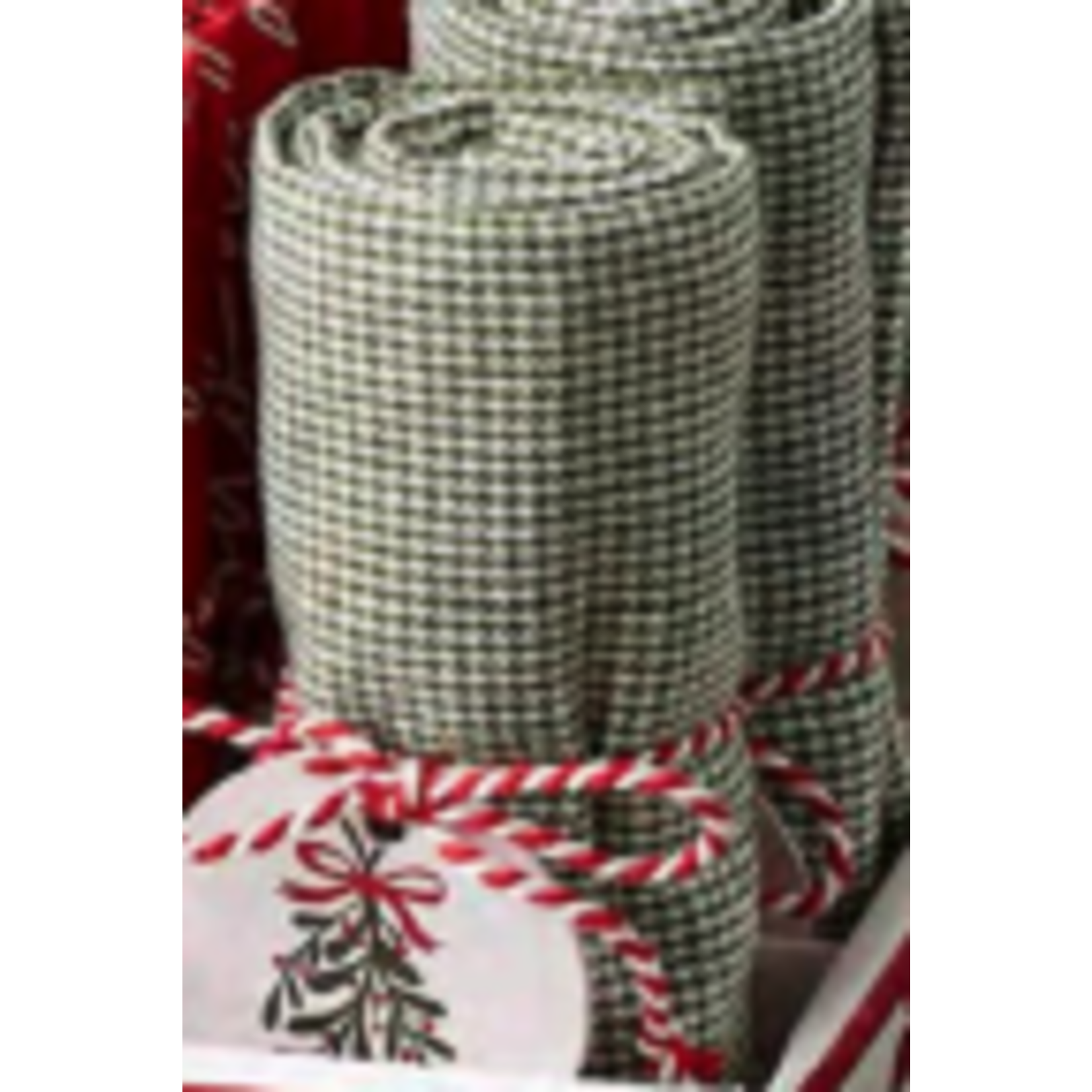 m. lynne designs under the mistletoe dishtowel