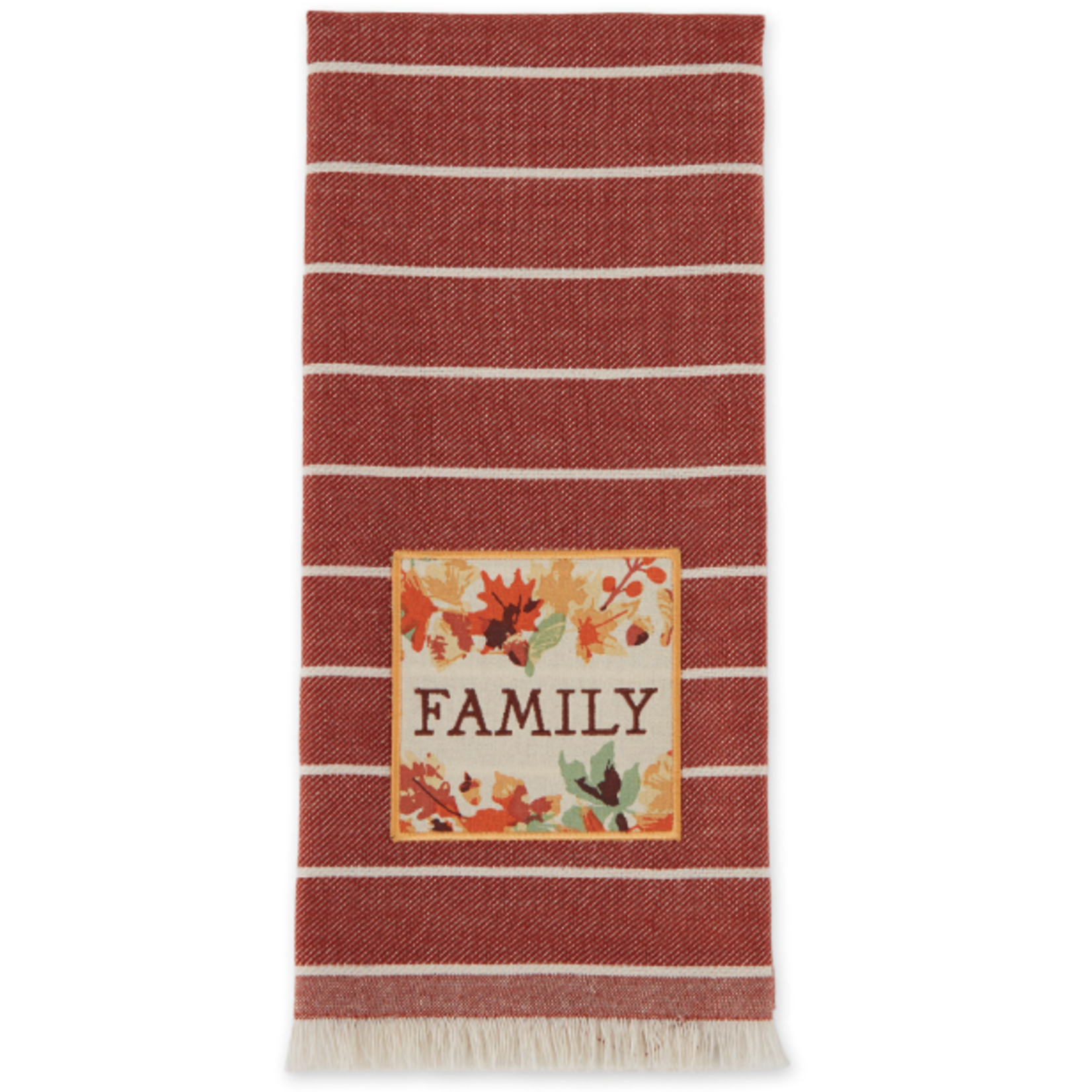 m. lynne designs gather family embellishment tea towel