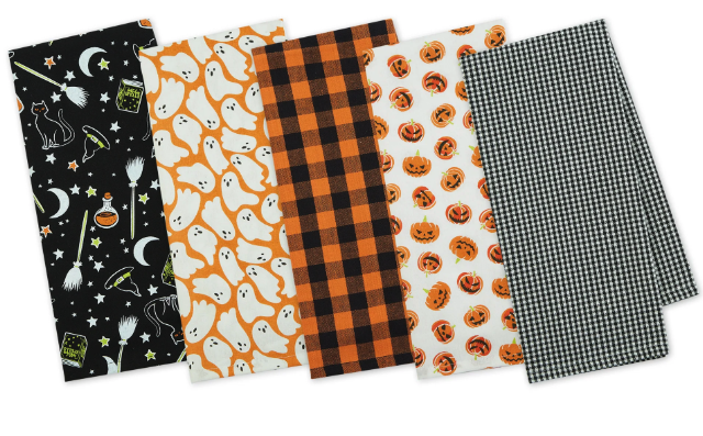 available at m. lynne designs halloween spooky dishtowel