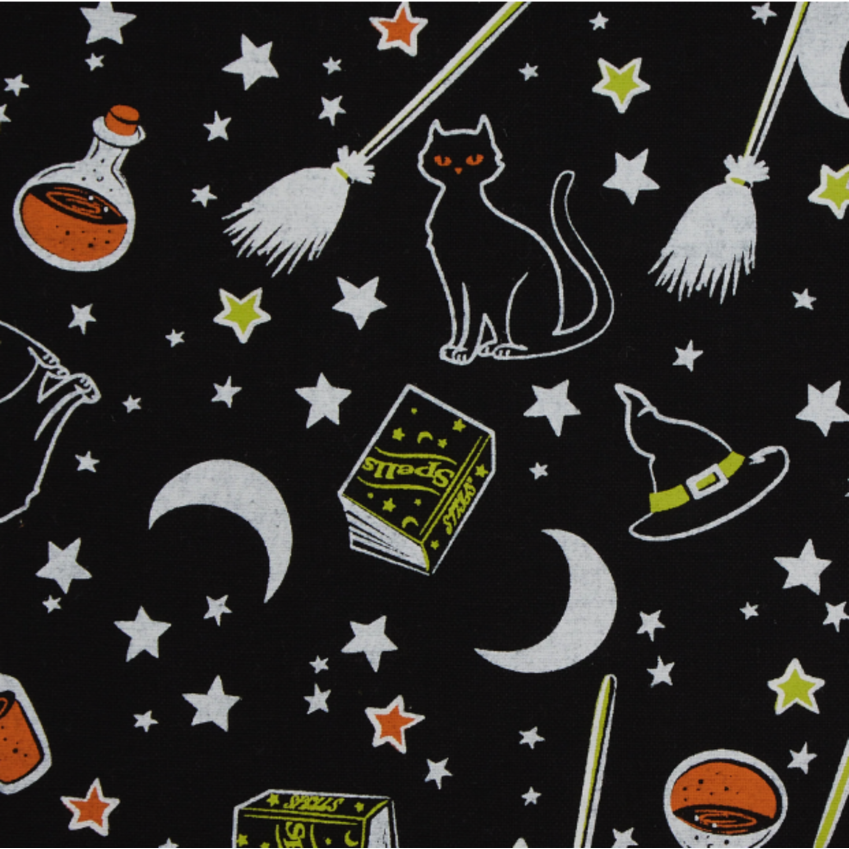 m. lynne designs halloween spooky dishtowel