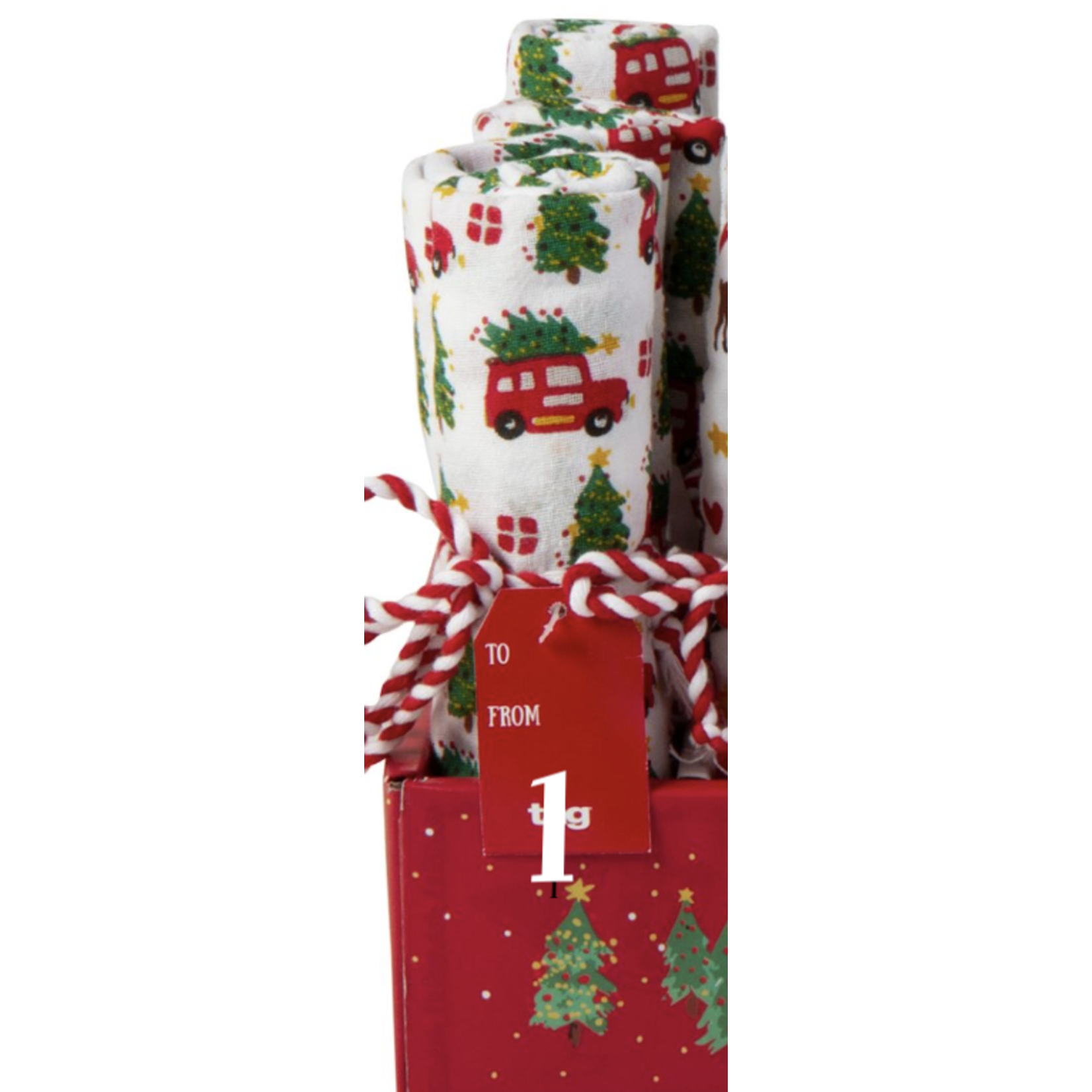 m. lynne designs christmas floursack towel