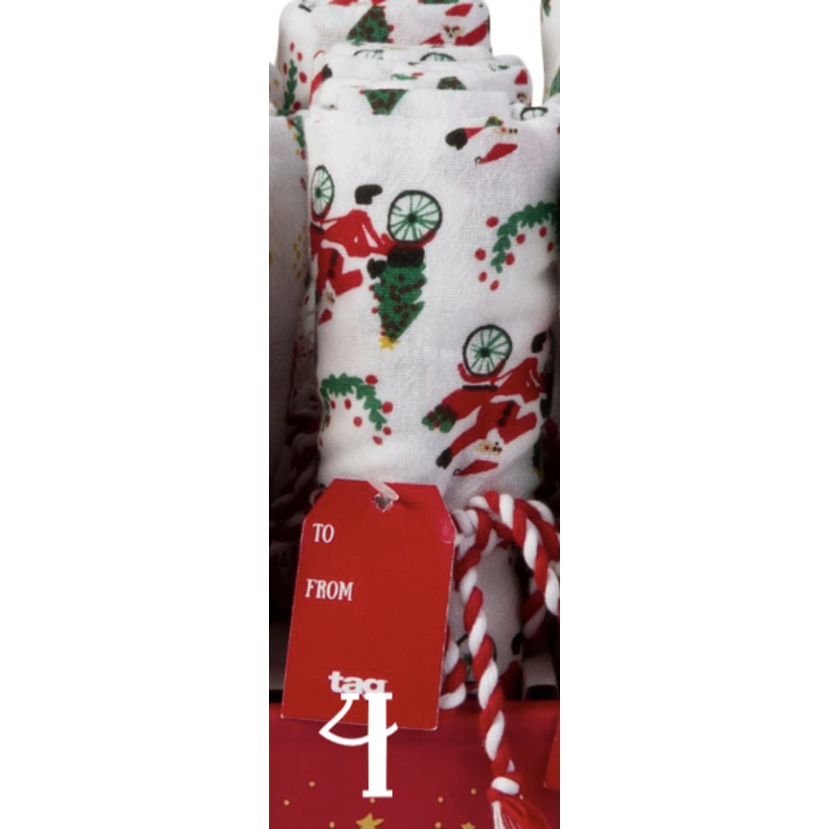 m. lynne designs christmas floursack towel