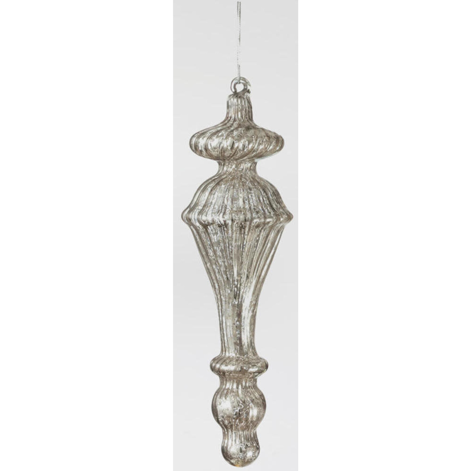 m. lynne designs silver drop ornament