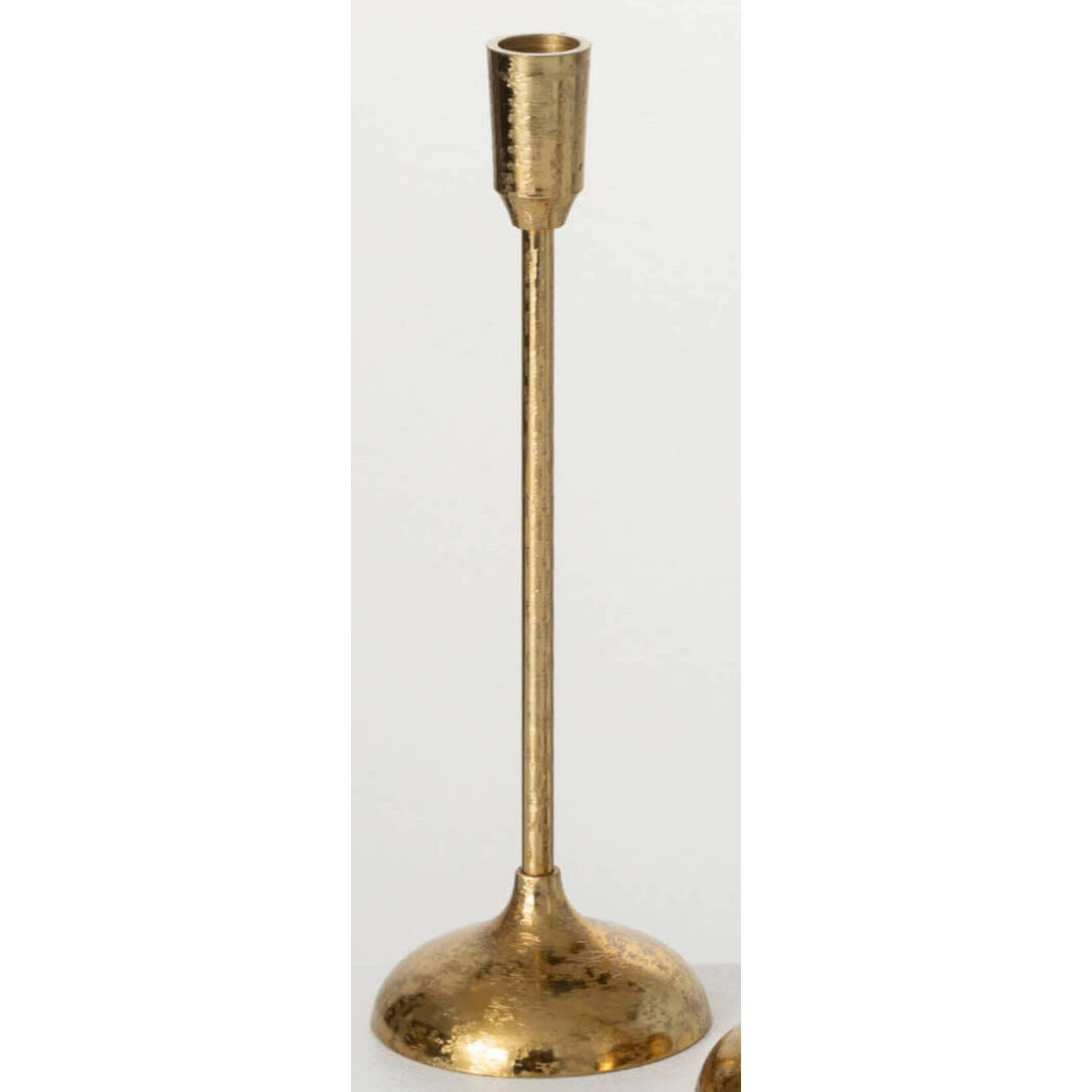 m. lynne designs gold candleholder