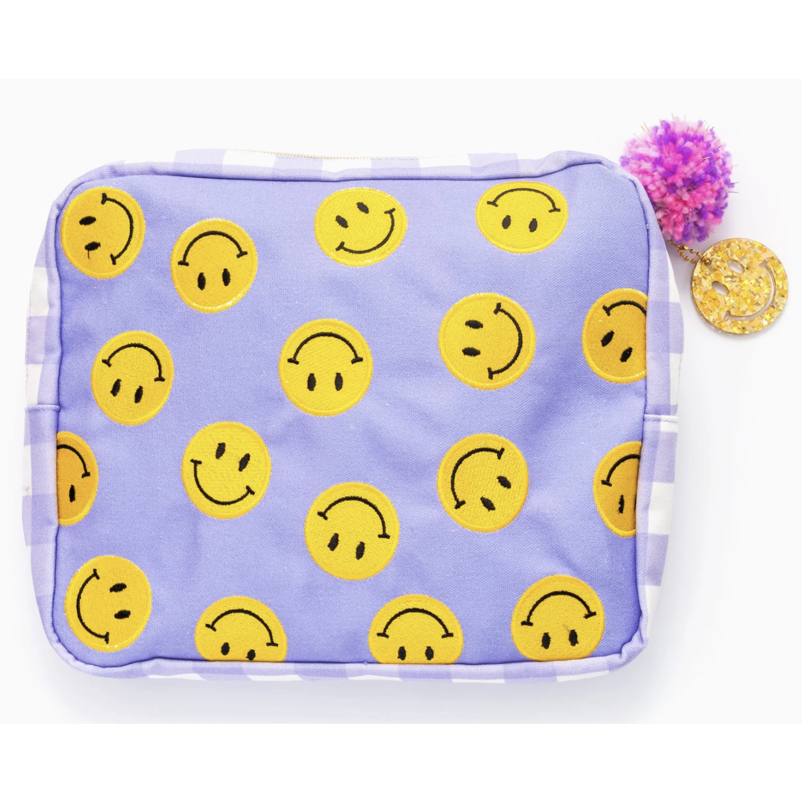taylor elliott designs large smiley pouch