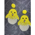m. lynne designs beaded chick earring