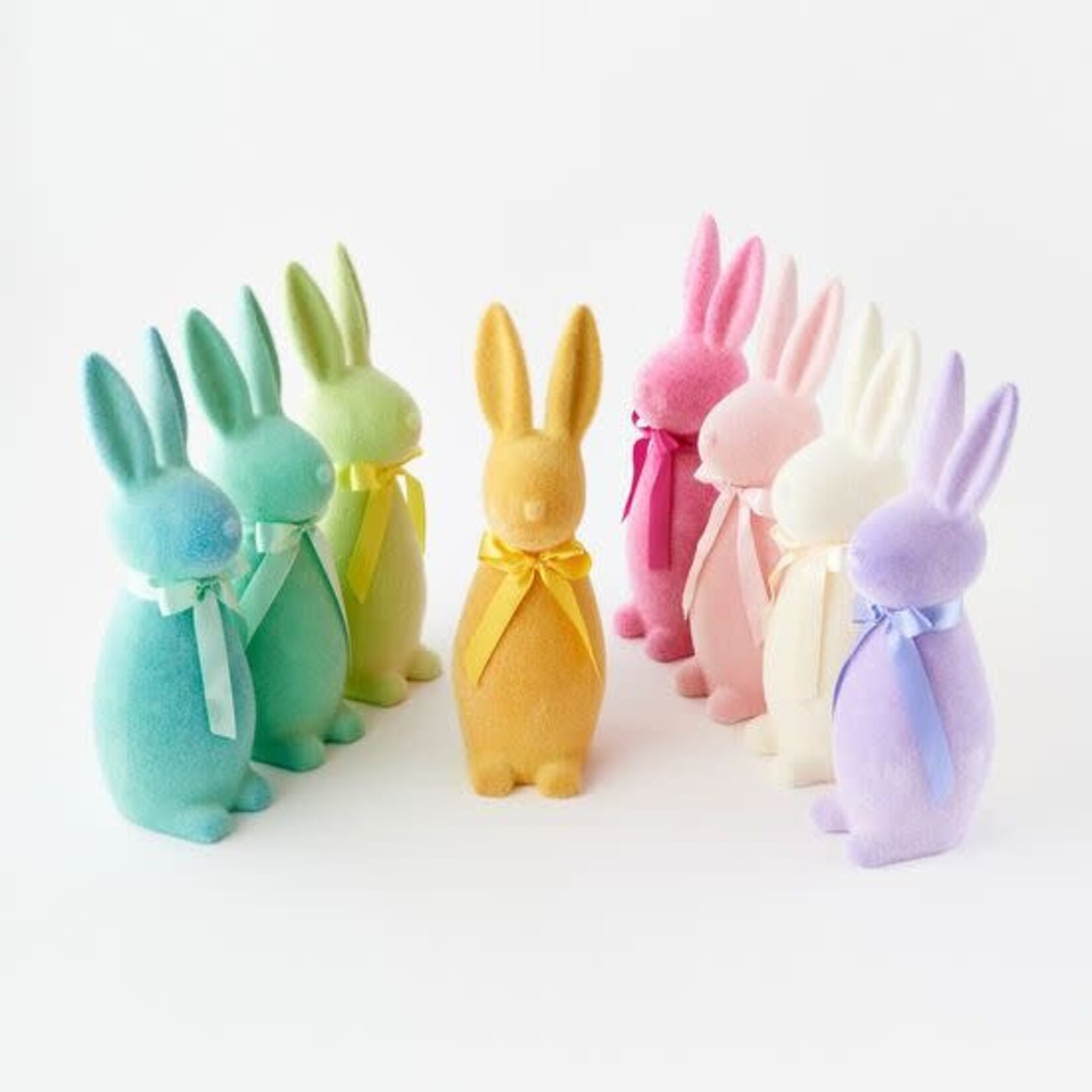m. lynne designs flocked bunny