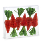 m. lynne designs orange sisal carrot ornament
