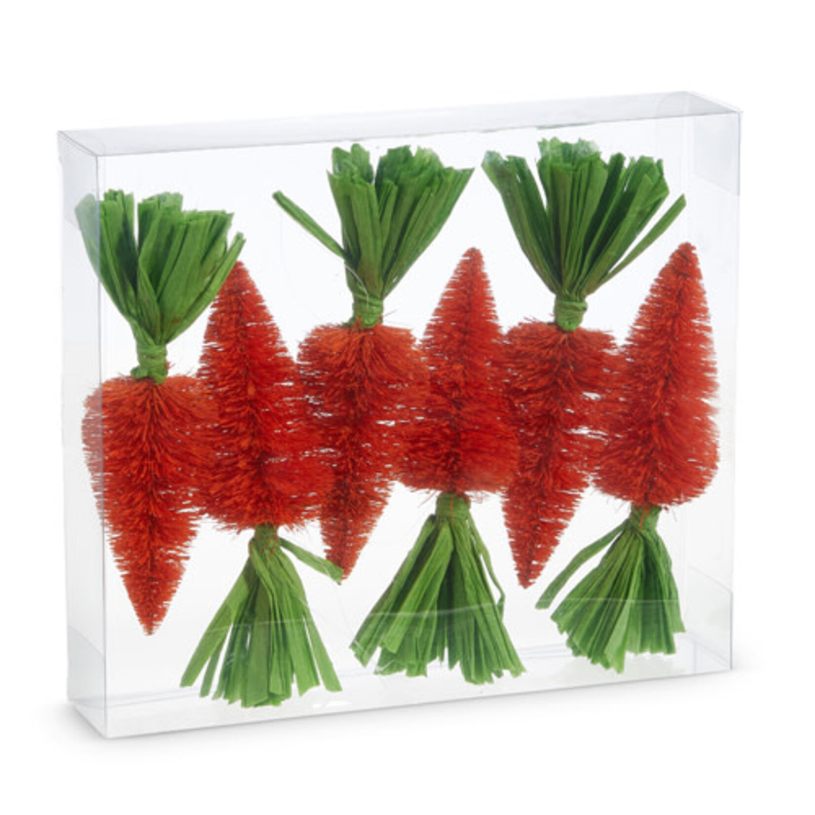 m. lynne designs orange sisal carrot ornament