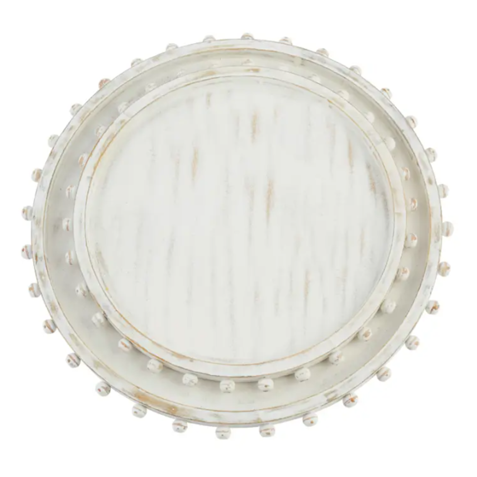 m. lynne designs beaded wood tray