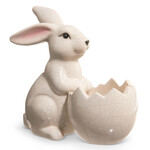 m. lynne designs crackle bunny with egg container
