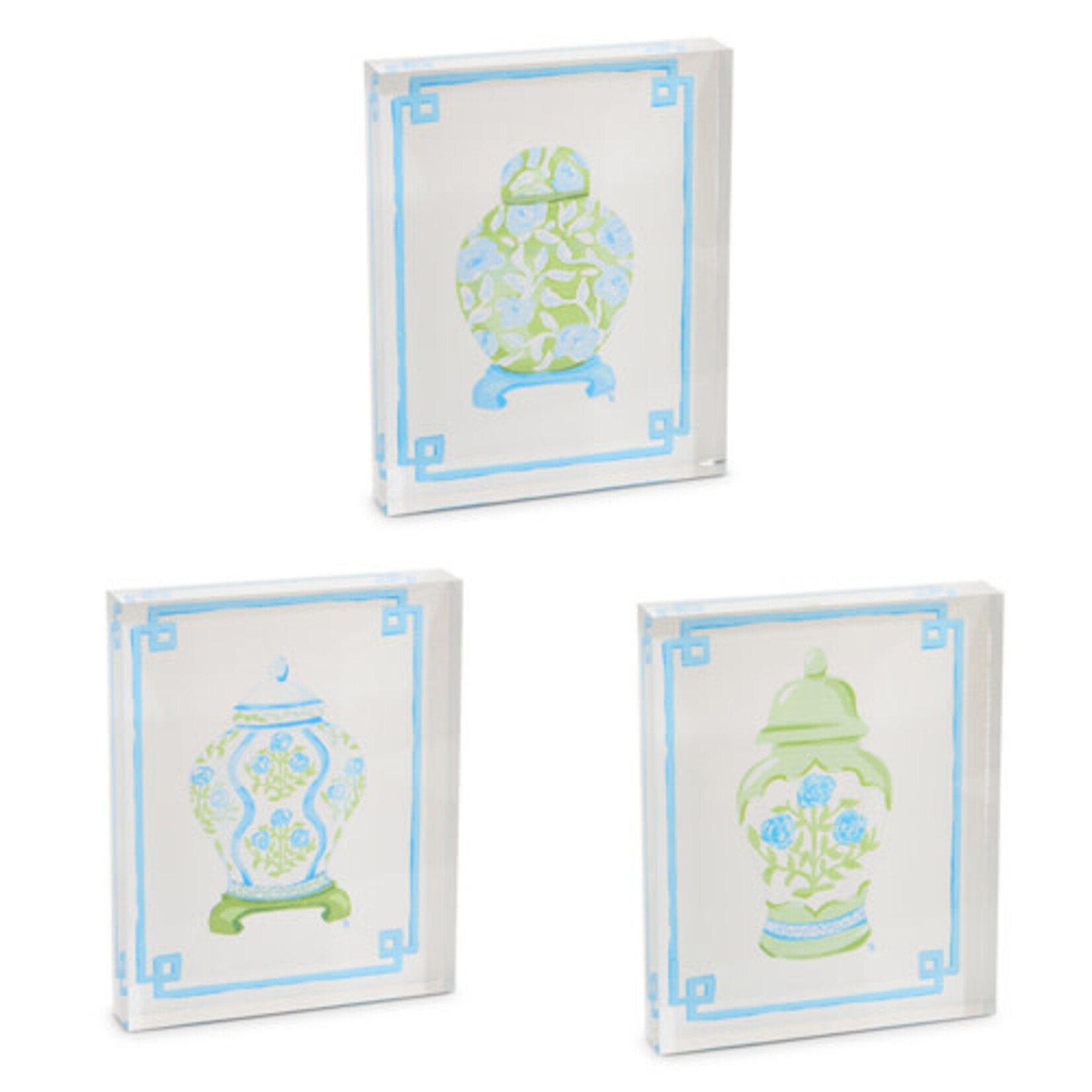 m. lynne designs acrylic ginger jar block