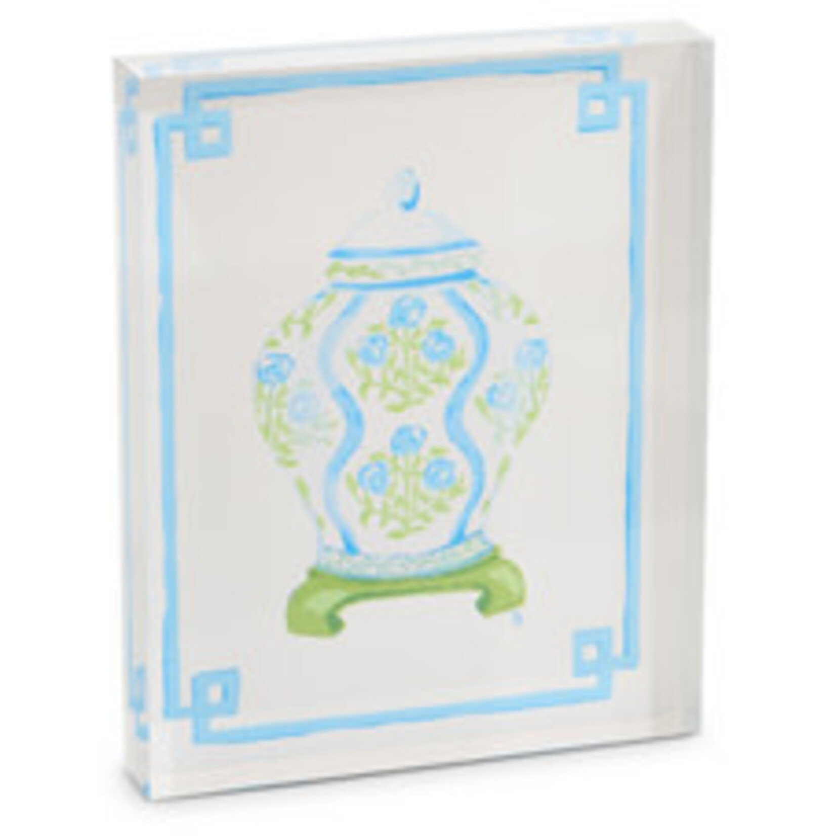 m. lynne designs acrylic ginger jar block
