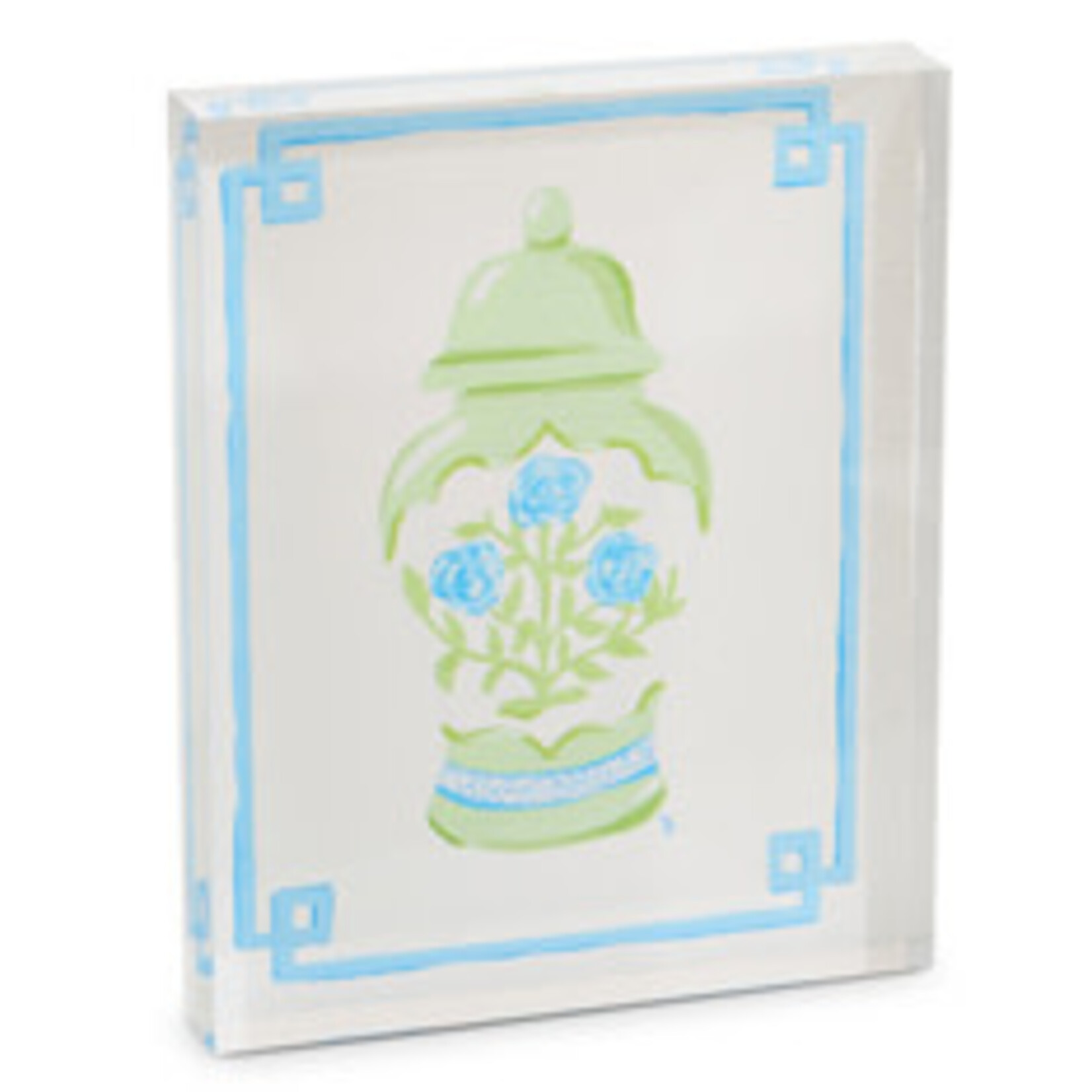 m. lynne designs acrylic ginger jar block