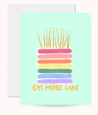 available at m. lynne designs Eat More Cake Card