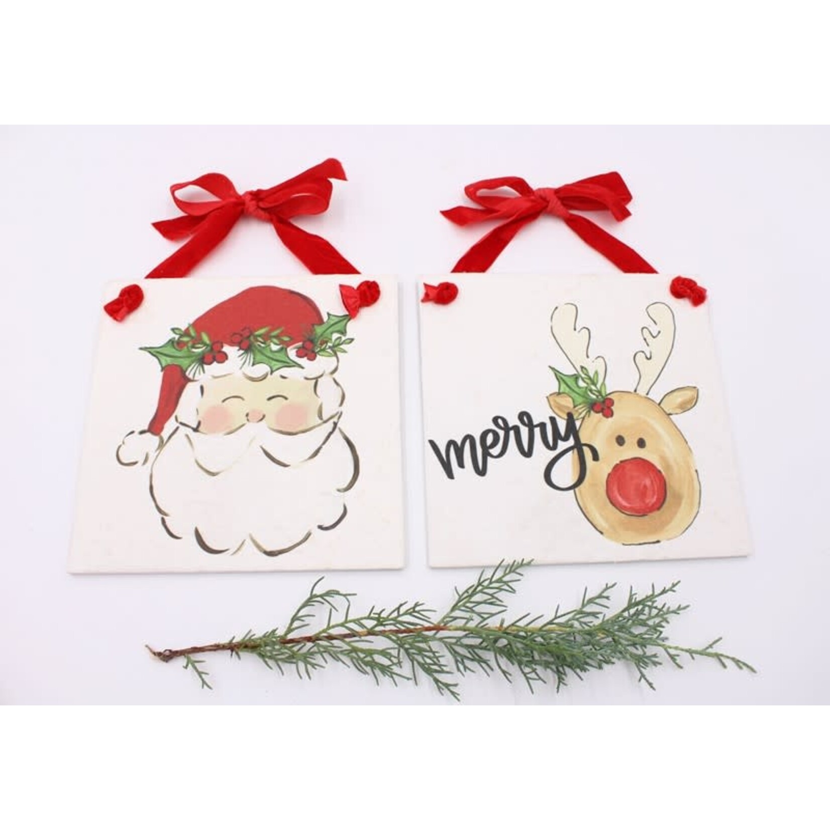 m. lynne designs printed paper christmas sign
