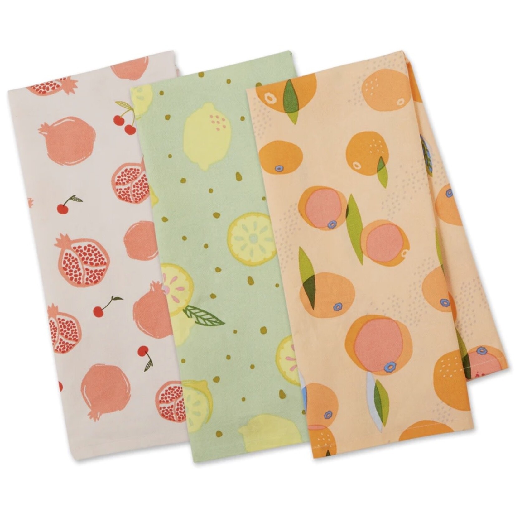 m. lynne designs funday fruits tea towel