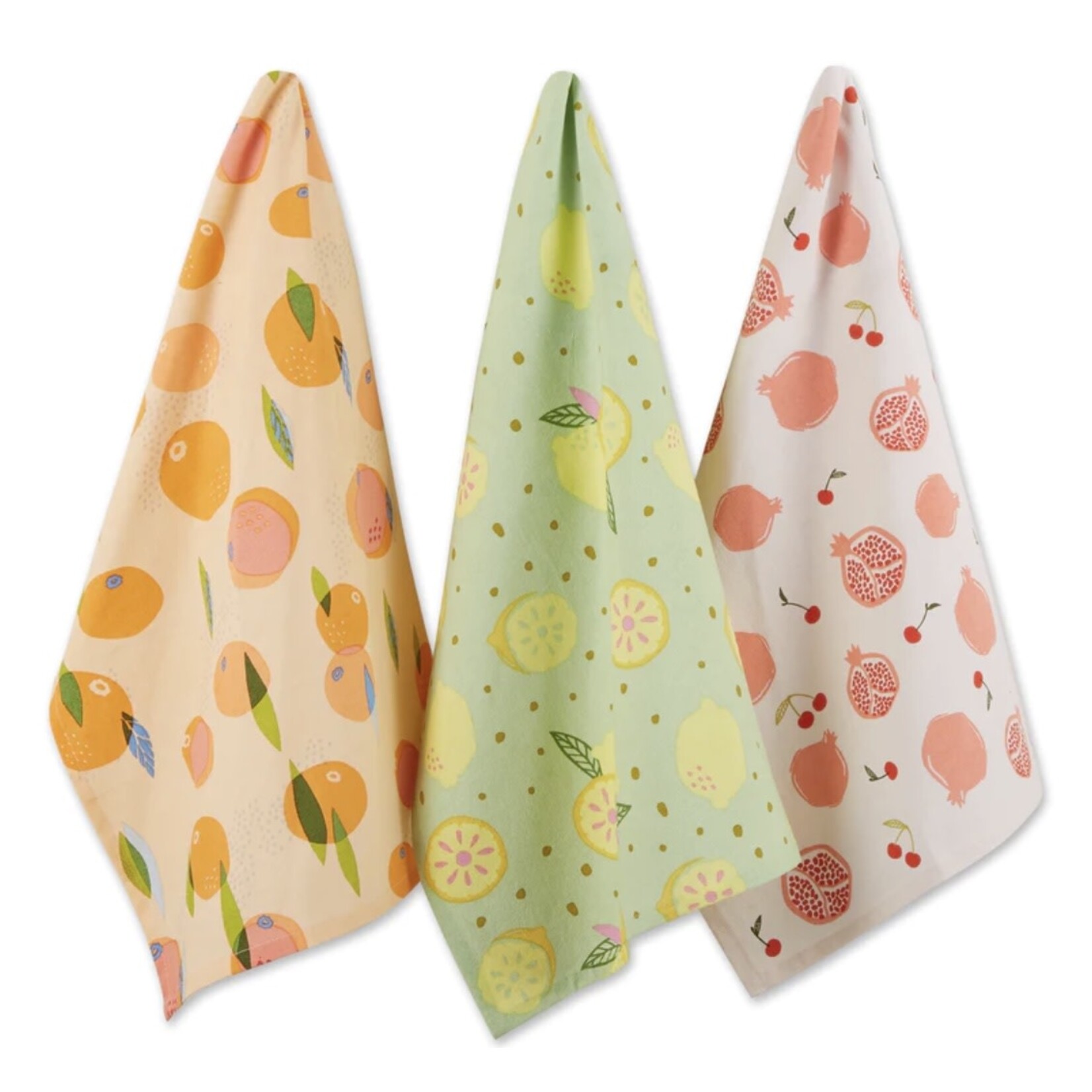 m. lynne designs funday fruits tea towel