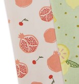 available at m. lynne designs Funday Fruits Tea Towel