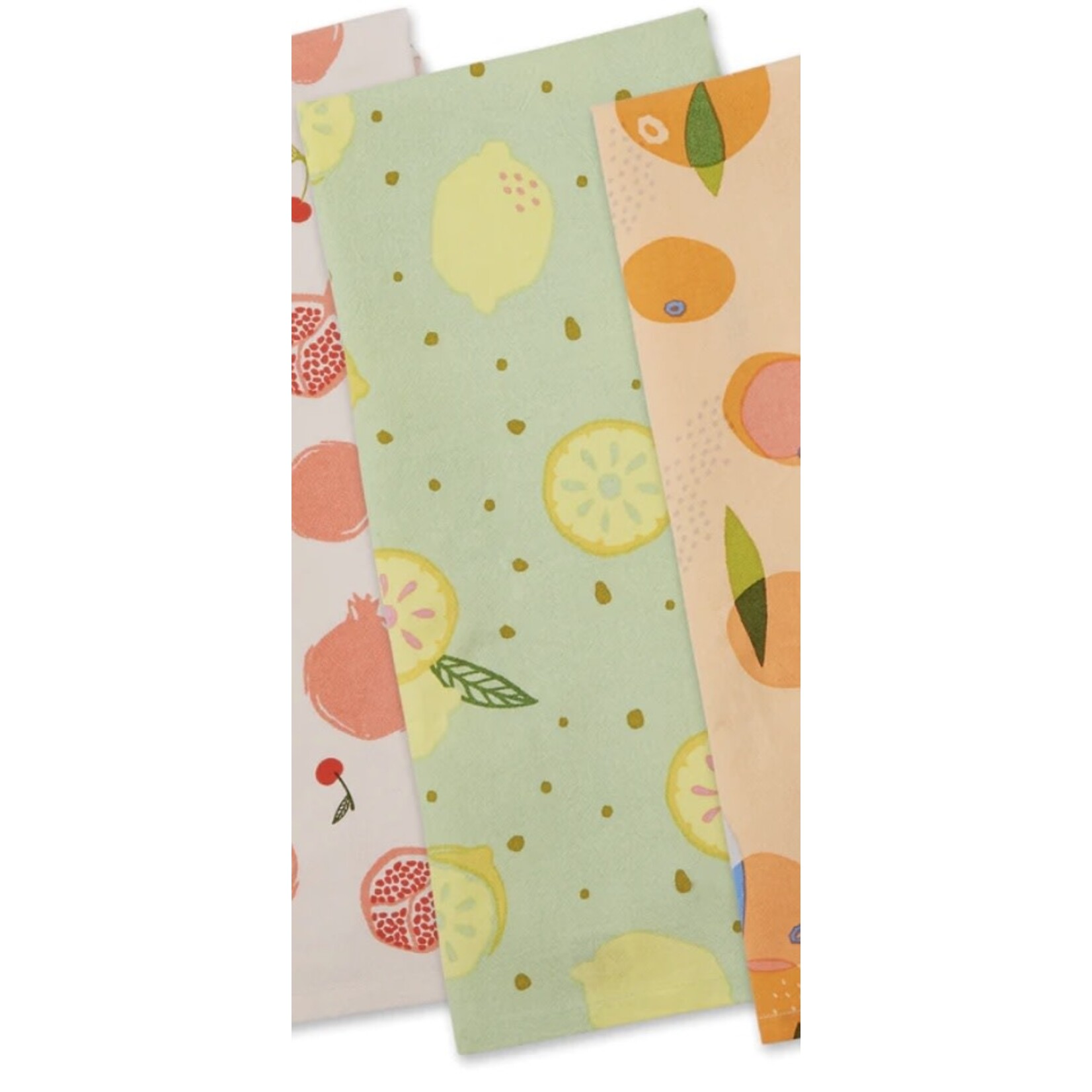 m. lynne designs funday fruits tea towel