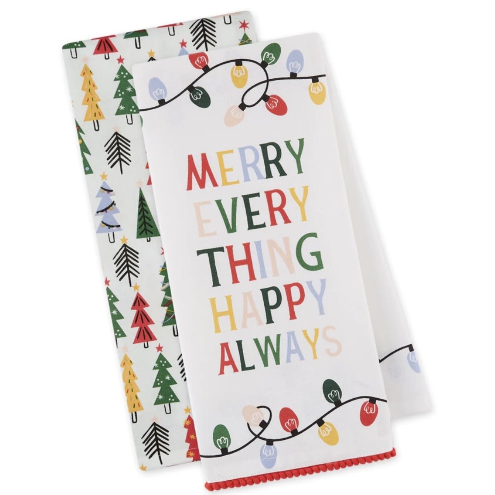 m. lynne designs merry everything tea towel set