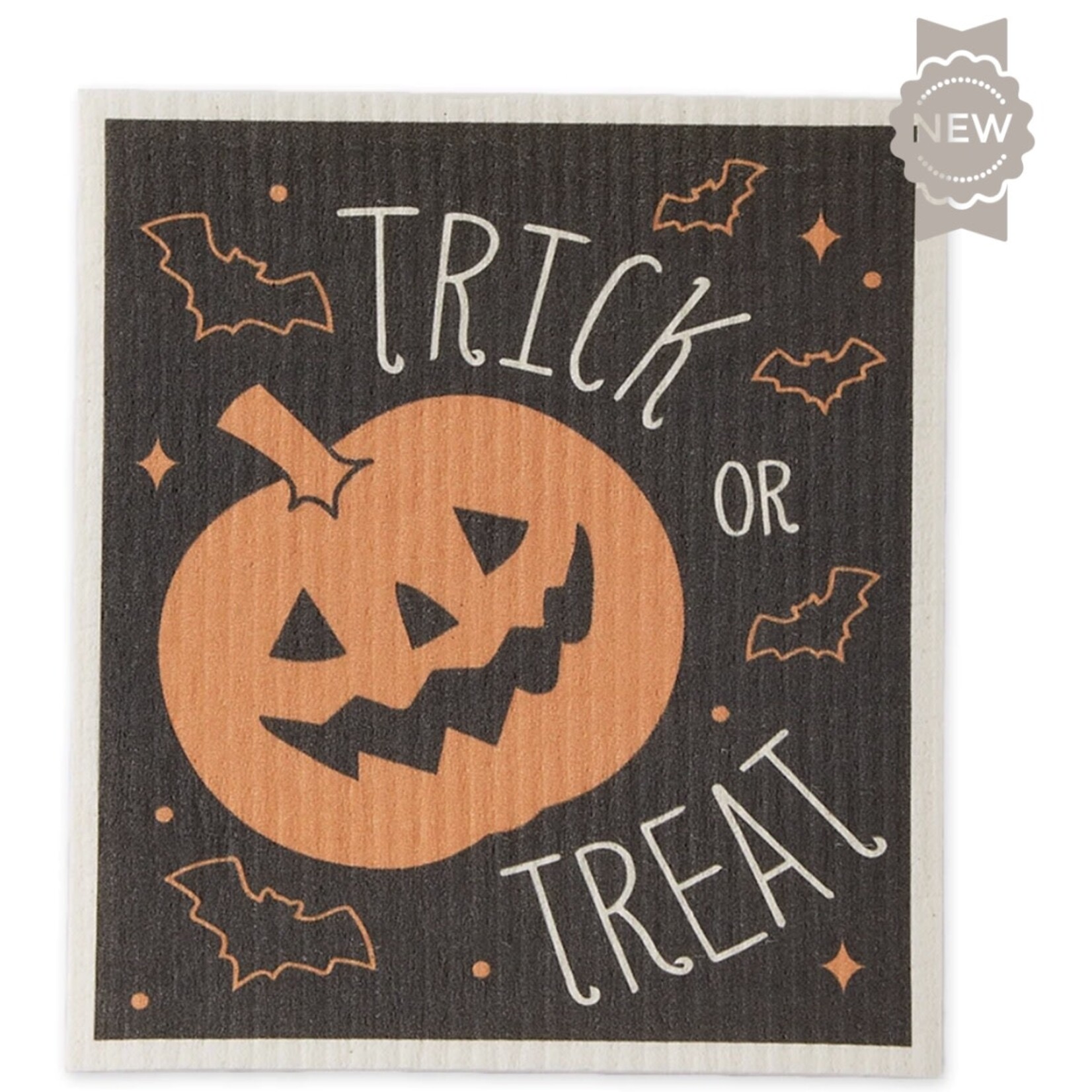 m. lynne designs trick or treat swedish dishcloth