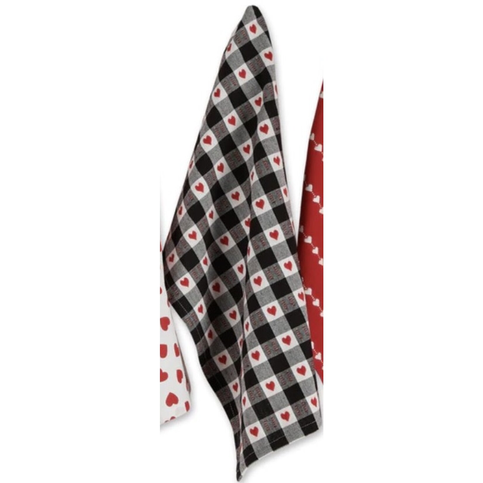 m. lynne designs valentine’s tea towel