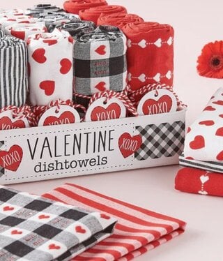 available at m. lynne designs Valentine's Tea Towels