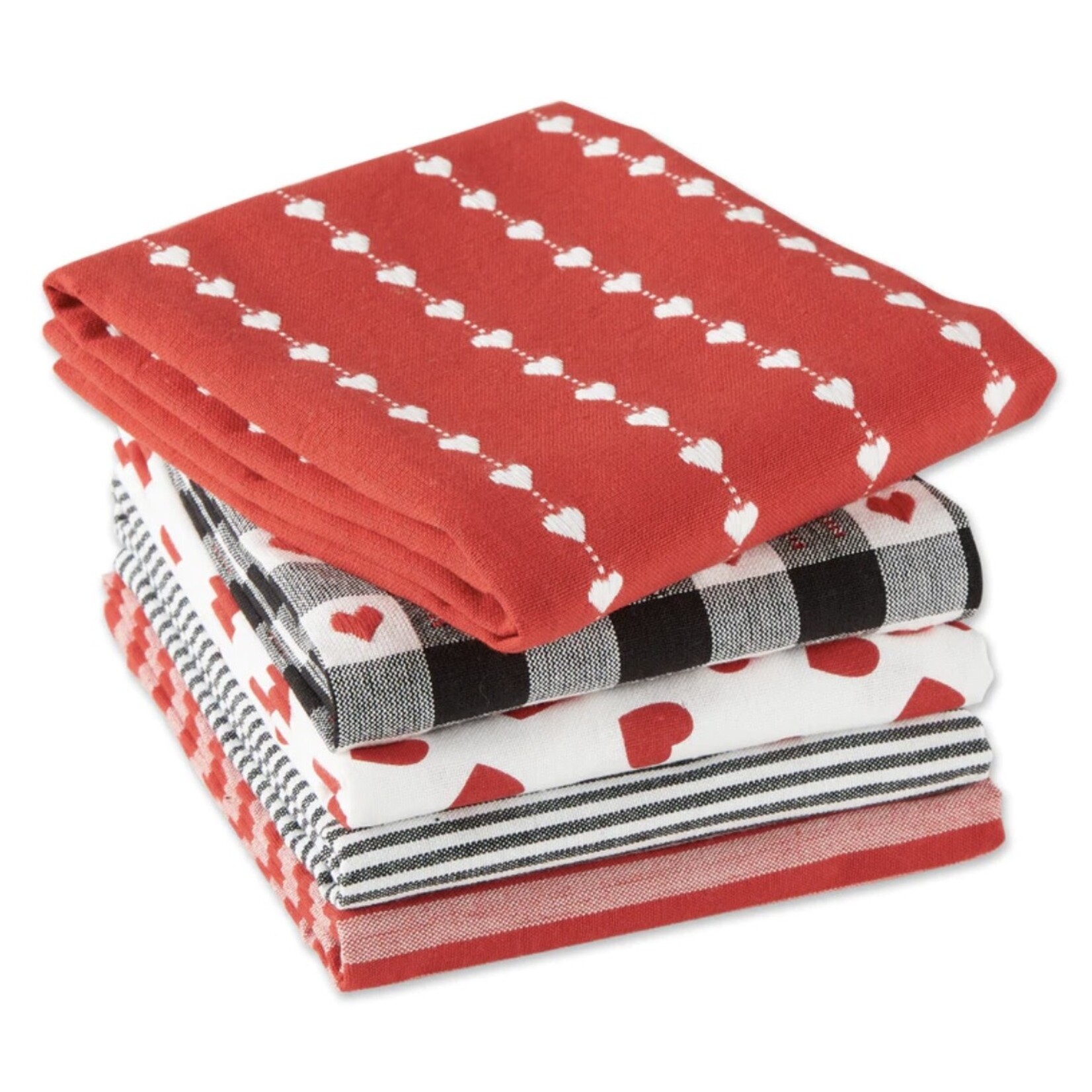 m. lynne designs valentine’s tea towel