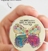 natural life Your Wings Exist Butterfly Washcloth